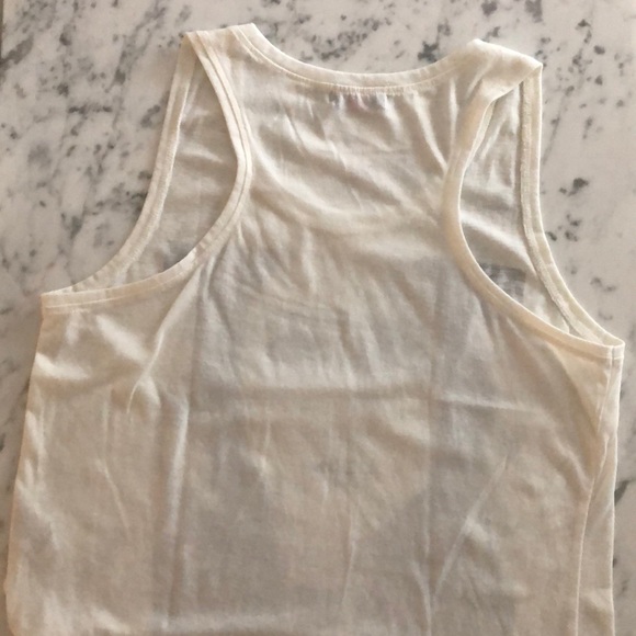 White tank top with graphic on front - Picture 3 of 3